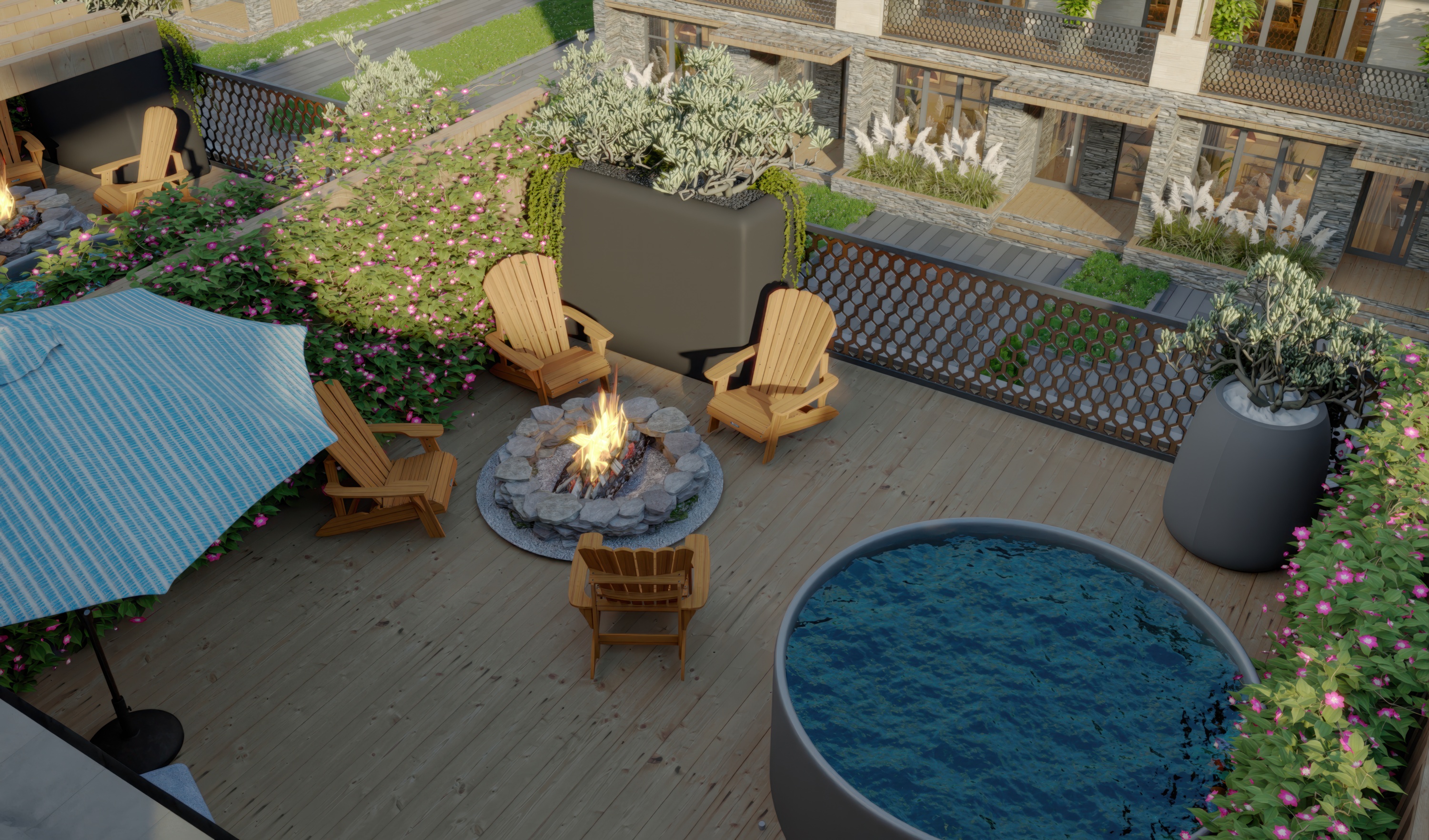 Общественные пространства и сады комплекса